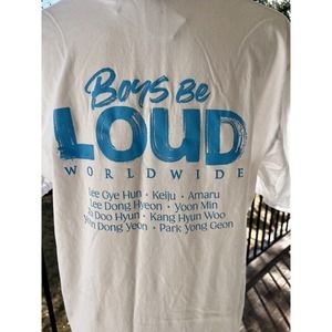 Loud X Be Loud Band White T-Shirt Size Large Men or Women's